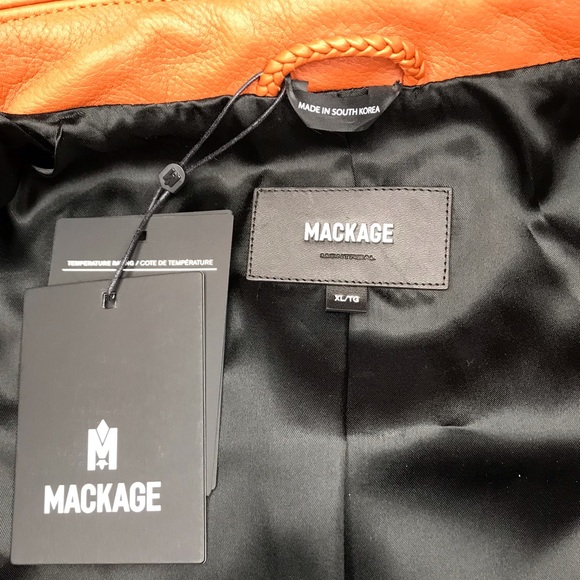 Mackage Jayda Oversized 100% Cow Leather Biker Jacket L/XL - Picture 10 of 17